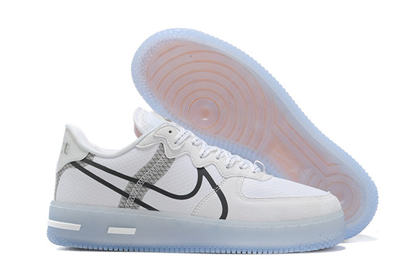 Women's Air Force 1 Low Top White/Black Shoes 061